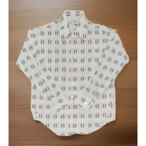Vintage 70's K-mart Permanent Press Long Sleeve Geometric Button Up Shirt Mens L